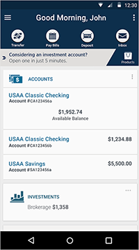 Usaa atm deposit location